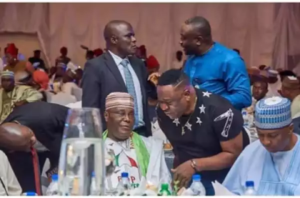 Nollywood Actor, Mr Ibu Meets Atiku Abubakar And Saraki (Pics)